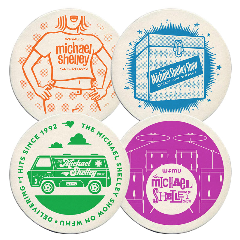 A Set of Four Groovy Coasters