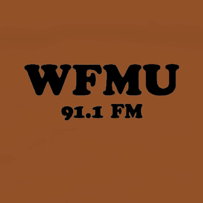 Limited Edition! WFMU Cooper Black Flocked on Terracotta T-shirt