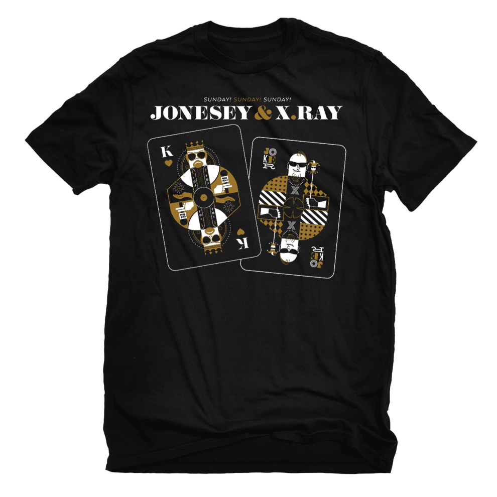 Glen Jones and X-Ray Burns "The King and The Joker" T-Shirt – Only Small Left