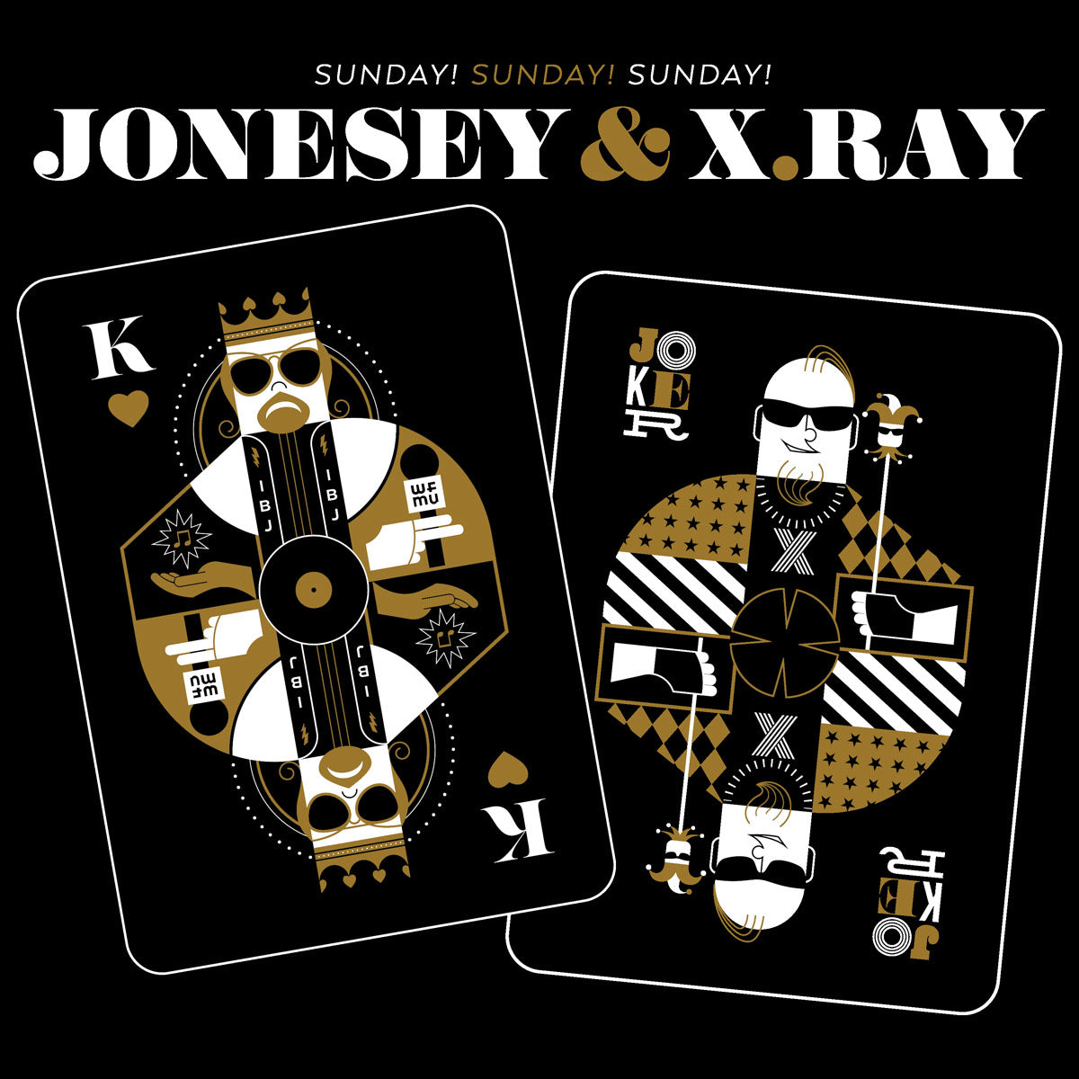 Glen Jones and X-Ray Burns "The King and The Joker" T-Shirt – Only Small Left