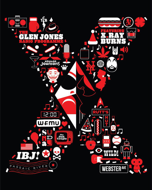 The Glen Jones Radio Programme featuring X. Ray Burns’ Memorial T-shirt - Only Small and Medium Left