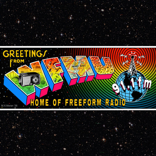 Greetings from WFMU Bumper Sticker