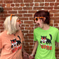 Gary Panter Scary Cat Shirt in Lime