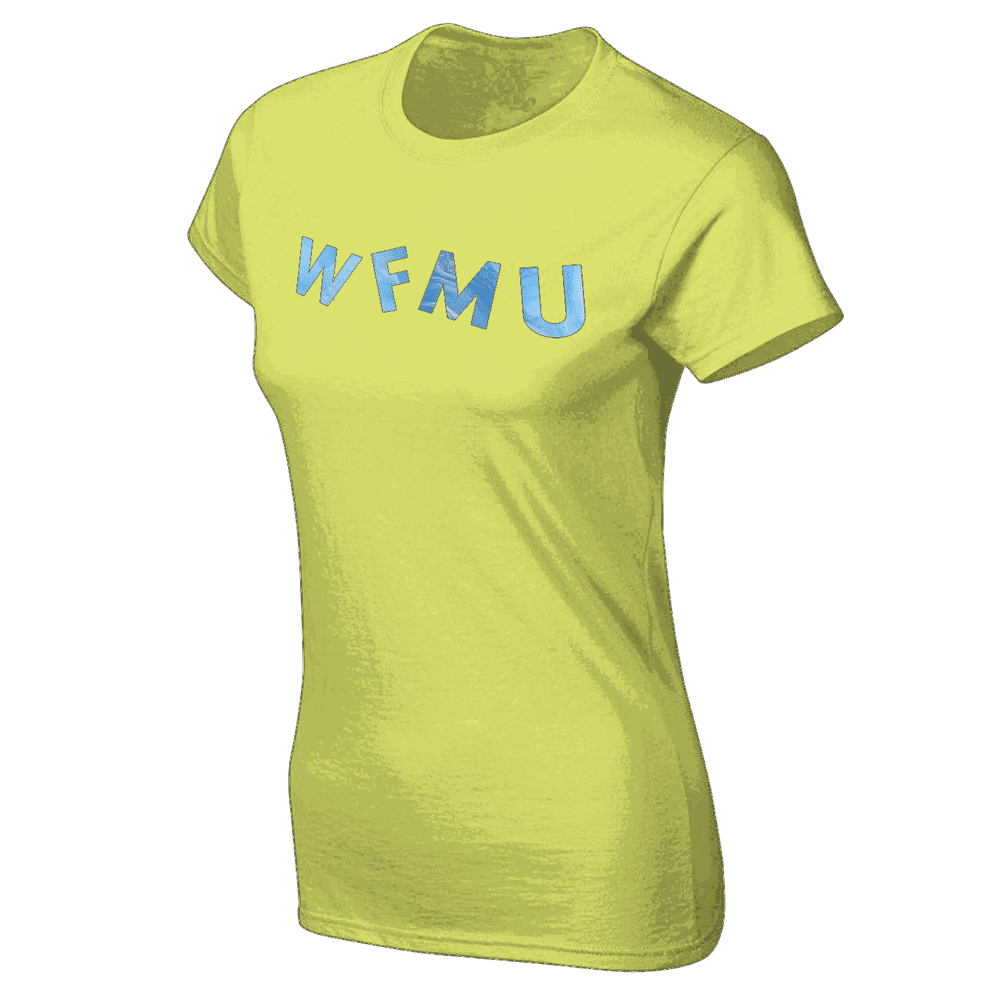 One of a Kind! Marbled Logo Shirt (One Women's Medium in Yellow)