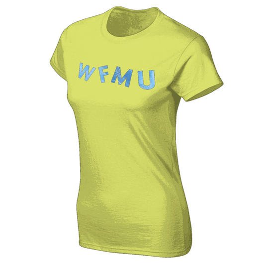 One of a Kind! Marbled Logo Shirt (One Women's Medium in Yellow)