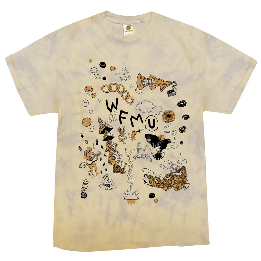 Limited Edition! Tie-Dye WFMU Garden T-Shirt