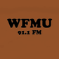 Limited Edition! WFMU Cooper Black Flocked on Terracotta T-shirt