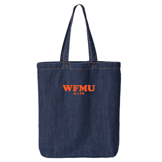 Limited Edition - WFMU Cooper Black Flocked Tote
