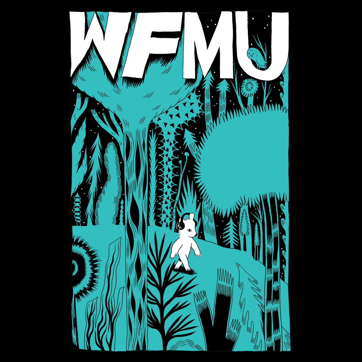 *NEW* The WFMU Forest Bear T-Shirt - Limited Run