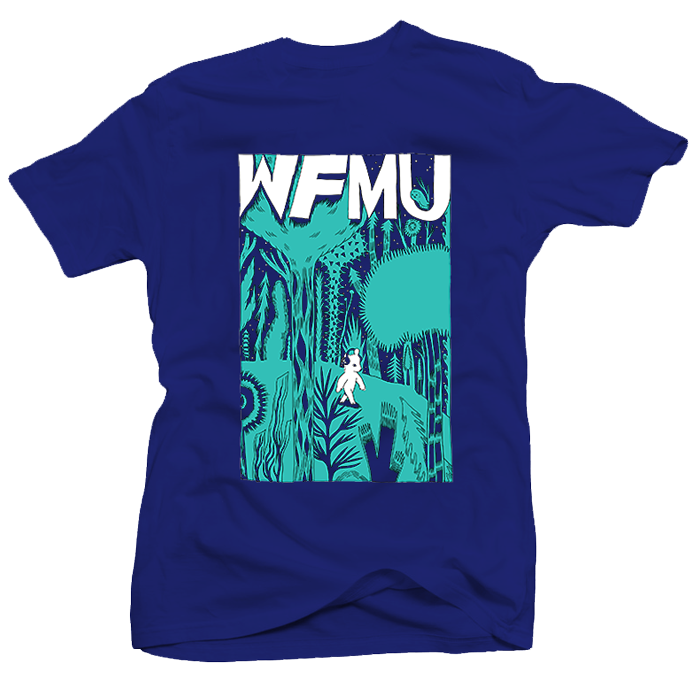 One-of-a-Kind! Forest Bear T-Shirt on Royal Blue (One XL Only)