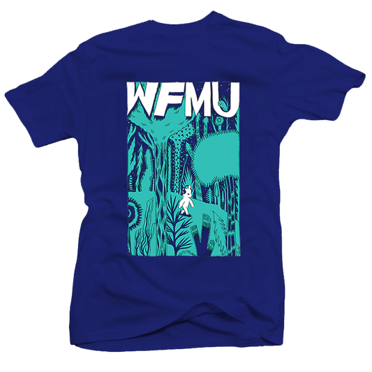 One-of-a-Kind! Forest Bear T-Shirt on Royal Blue (One XL Only)