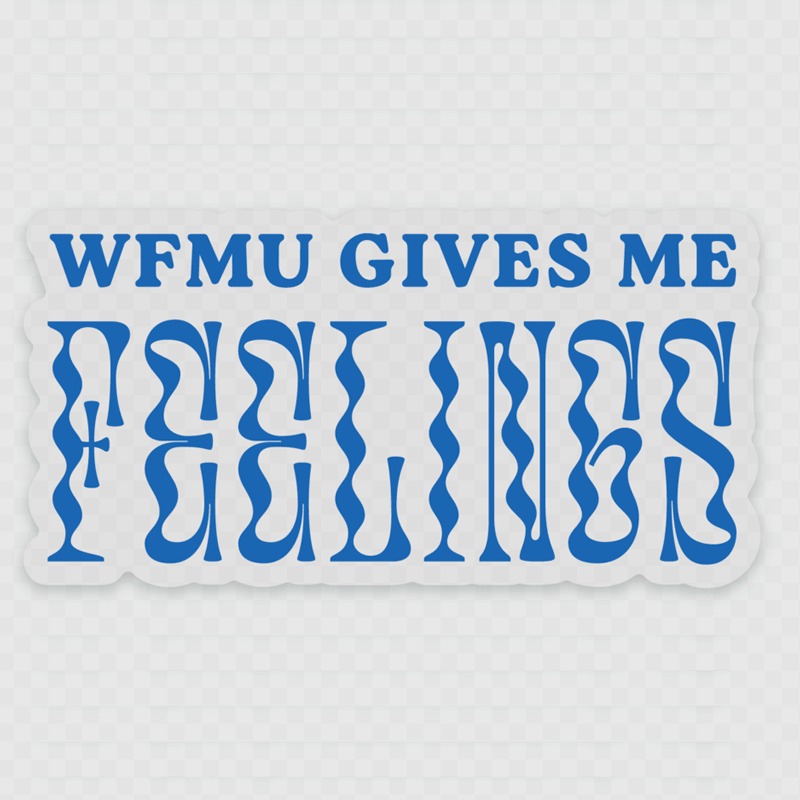 WFMU Gives Me Feelings Sticker