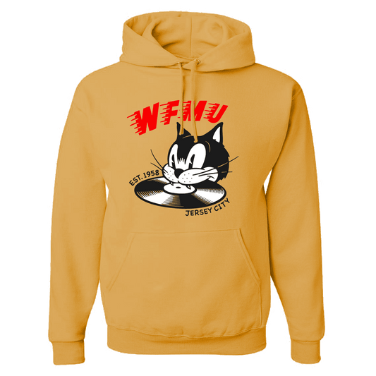 One-of-a-Kind Gold Hungry Cat Hoodie! XL Only