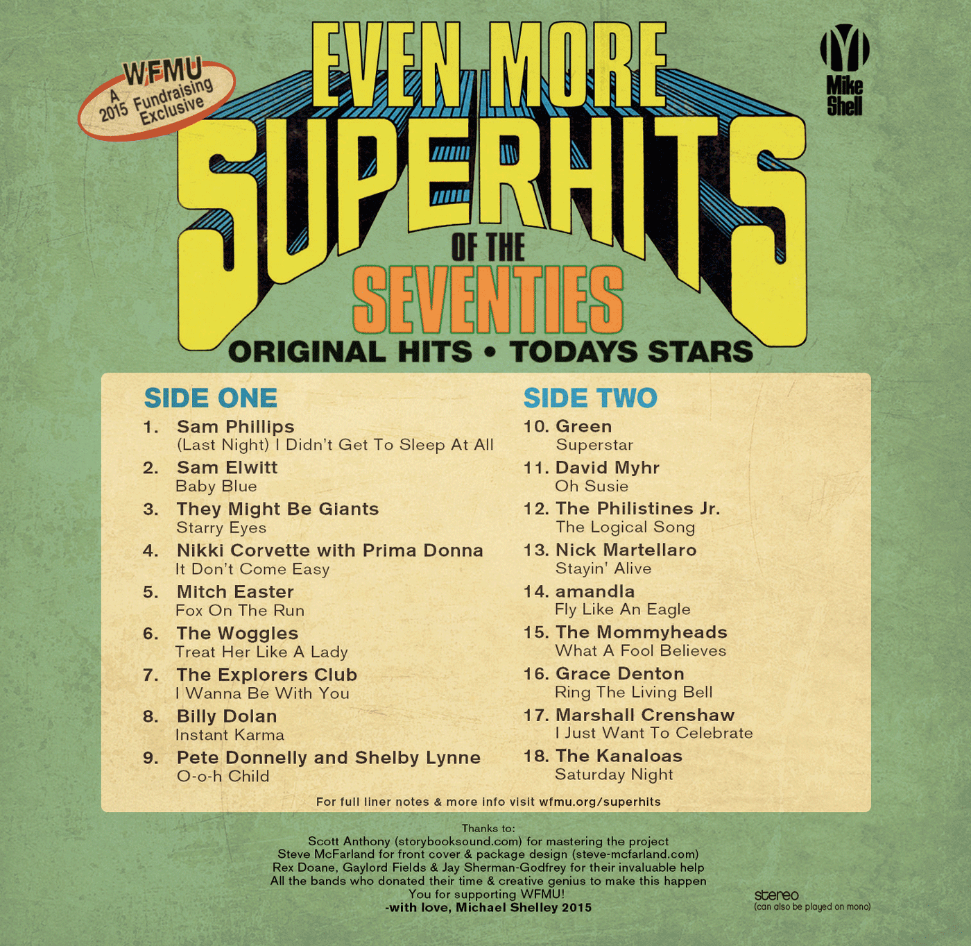 Michael Shelley's "Even More Super Hits of the Seventies!"