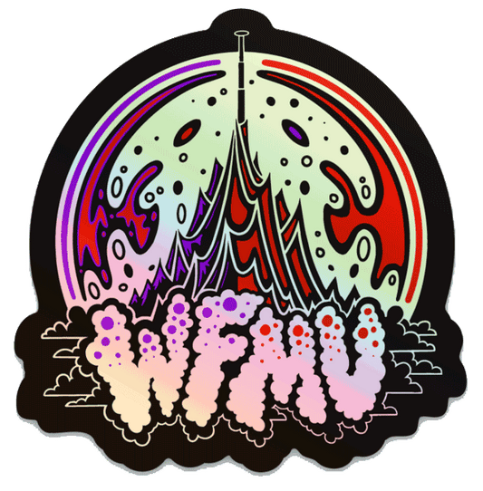 WFMU Holographic Mountain Sticker