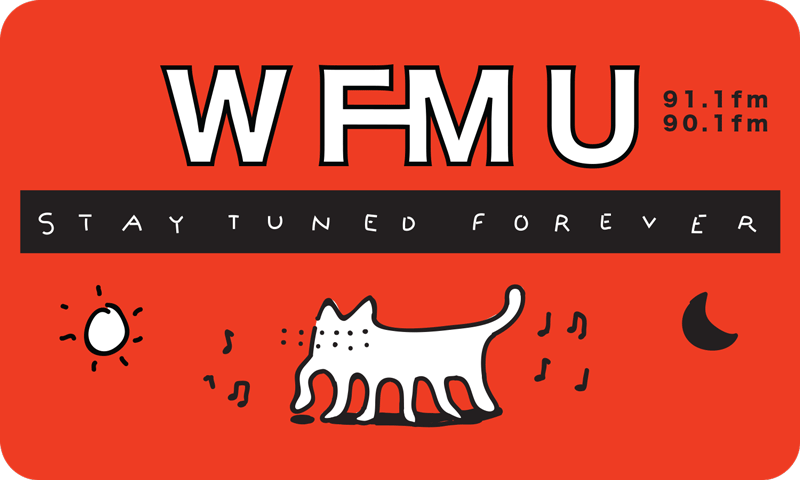 WFMU "Stay Tuned Forever" Sticker