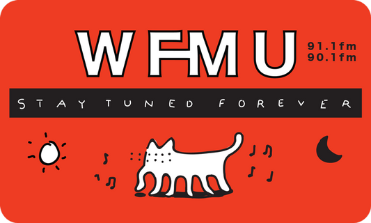 WFMU "Stay Tuned Forever" Sticker
