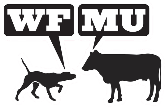 Woof-Moo Sticker